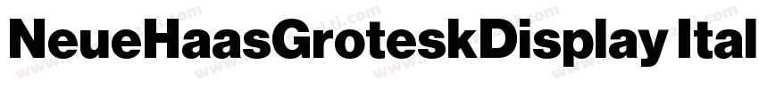 NeueHaasGroteskDisplay Italic字体转换